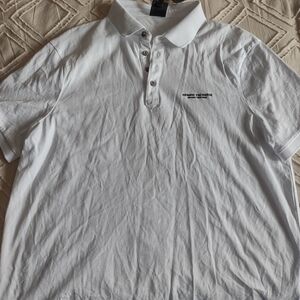 Armani Exchange Classic White Polo Shirt